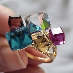 Elegant Multicolor Gemstone Ring